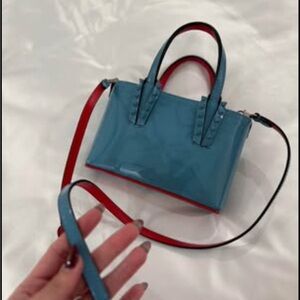Blue nano Christian Louboutin purse